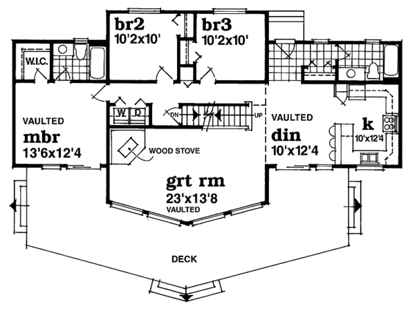 Architectural House Design - Floor Plan - Main Floor Plan #47-942