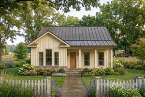Home Plan - Exterior - Front Elevation for Cottage House Plan #21-674 - 2 bed, 2 bath