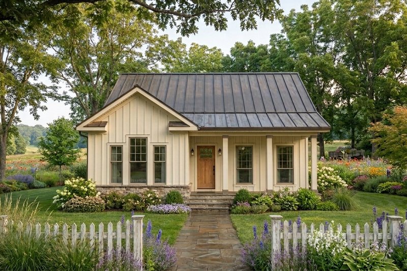Home Plan - Exterior - Front Elevation 2 for Cottage House Plan #21-674 - 2 bed, 2 bath
