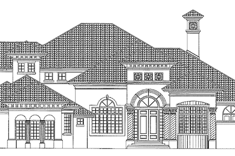 Dream House Plan - Exterior - Front Elevation 3 for Mediterranean House Plan #930-317 - 4 bed, 5 bath