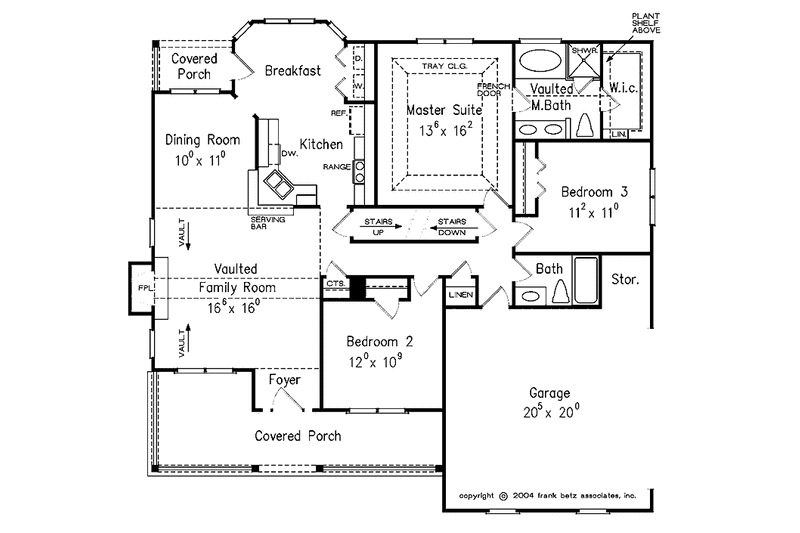 Home Plan - Floor Plan - Main Floor for Country House Plan #927-281 - 3 bed, 2 bath