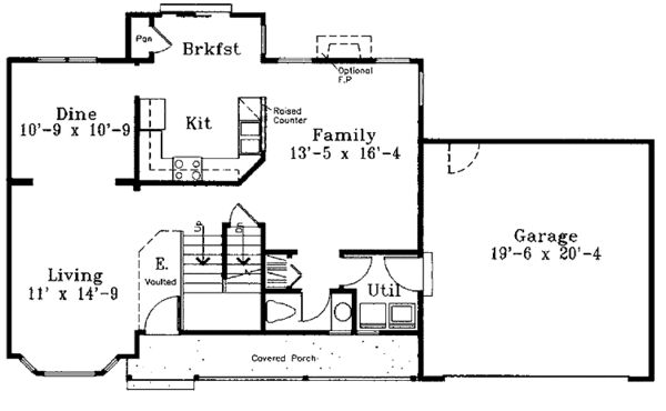 Dream House Plan - Country Floor Plan - Main Floor Plan #300-135