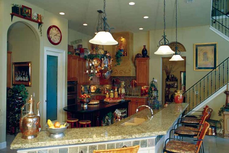 Home Plan - Interior - Kitchen for Mediterranean House Plan #417-748 - 4 bed, 4.5 bath