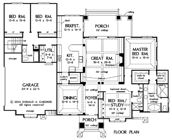 Traditional Floor Plan - Main Floor Plan #929-741