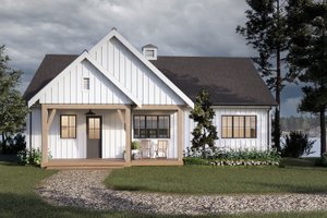 Bungalow Exterior - Front Elevation Plan #1114-4