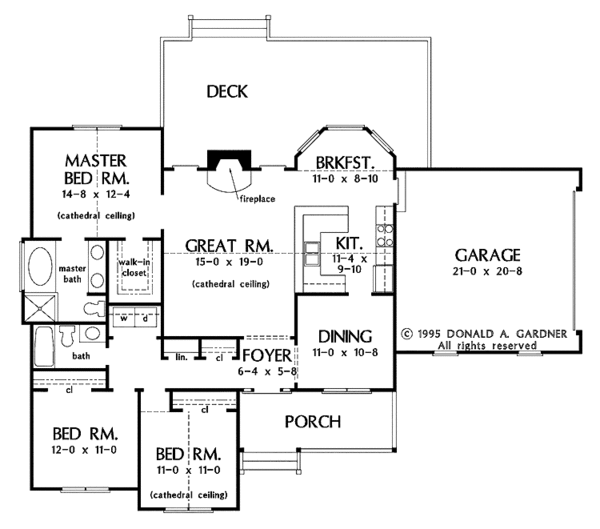 House Plan Design - Country Floor Plan - Main Floor Plan #929-459