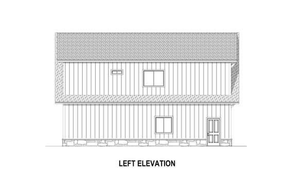 Exterior - Other Elevation 1 for Country House Plan #1084-18 - 2 bed, 2 bath