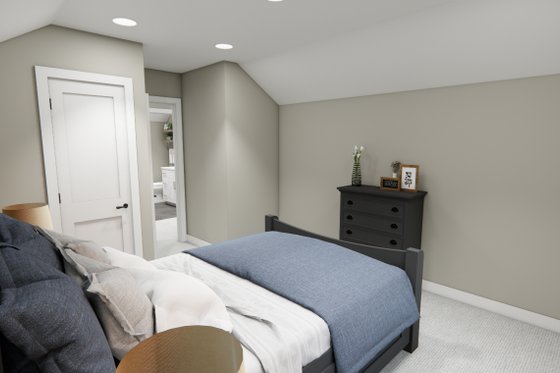 Interior - Bedroom 2 for Bungalow House Plan #51-1408 - 3 bed, 2.5 bath
