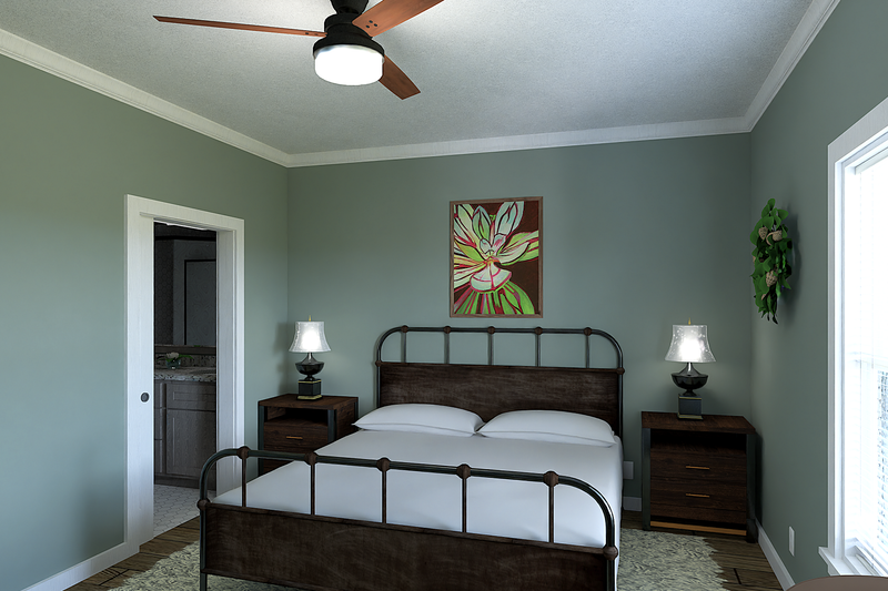 House Plan Design - Interior - Master Bedroom for Farmhouse House Plan #44-272 - 3 bed, 2 bath