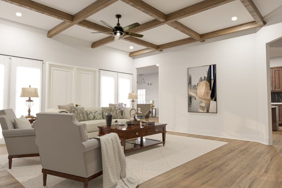Interior - Family Room for Farmhouse House Plan #54-103 - 5 bed, 5.5 bath