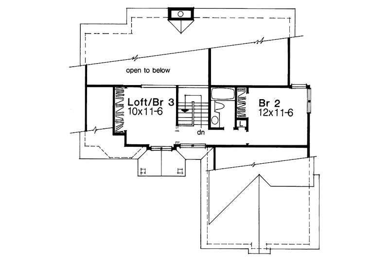 Home Plan - Floor Plan - Upper Floor for Traditional House Plan #320-1506 - 3 bed, 2.5 bath