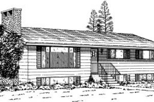 Cottage Exterior - Front Elevation Plan #47-629