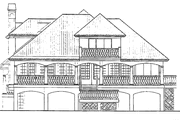 Mediterranean Style House Plan - 3 Beds 3.5 Baths 3328 Sq/Ft Plan #930-112 Exterior 