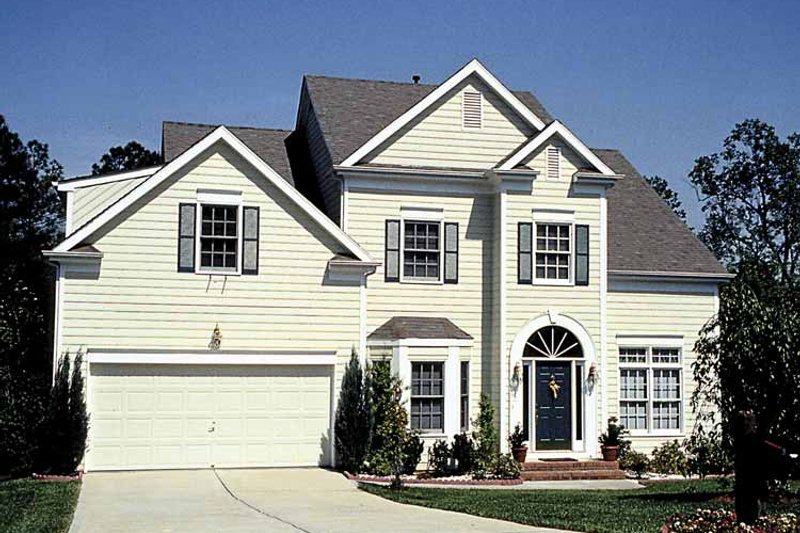 House Blueprint - Exterior - Front Elevation 3 for Traditional House Plan #453-507 - 3 bed, 2.5 bath