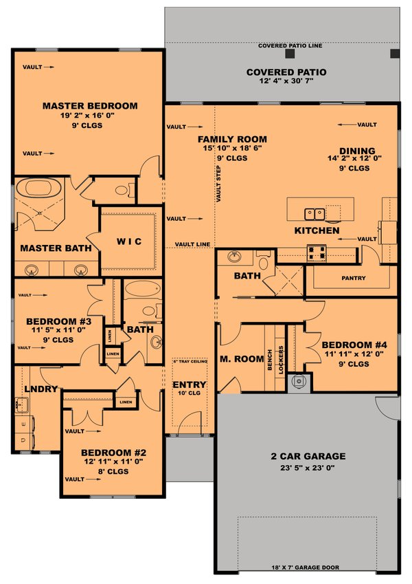 Dream House Plan - Modern Floor Plan - Main Floor Plan #1111-39