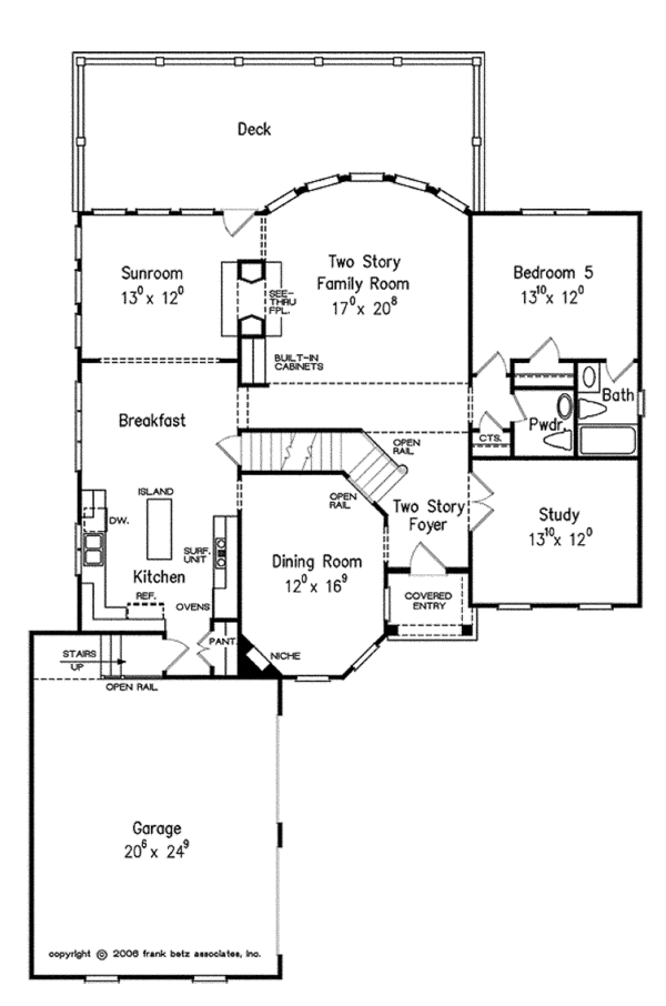 Dream House Plan - European Floor Plan - Main Floor Plan #927-427