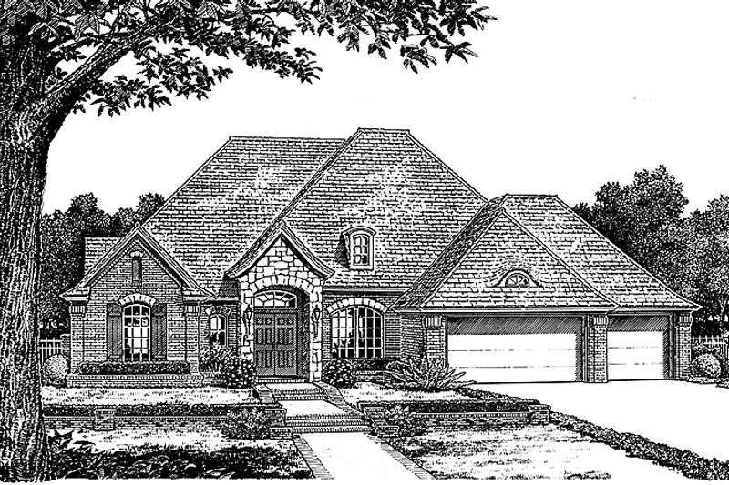 Dream House Plan - Country Exterior - Front Elevation Plan #310-1125