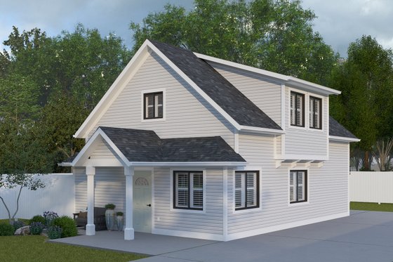 Exterior - Front Elevation 3 for Craftsman House Plan #1060-286 - 3 bed, 2 bath