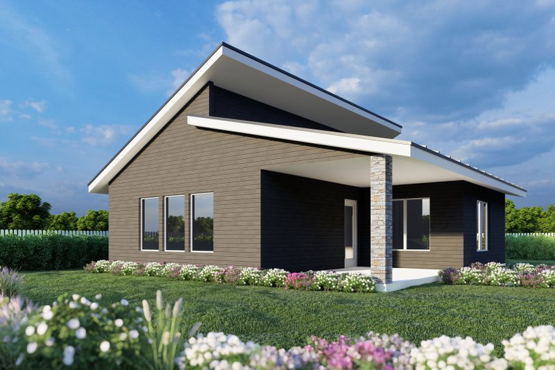 Architectural House Design - Contemporary Exterior - Front Elevation Plan #112-221