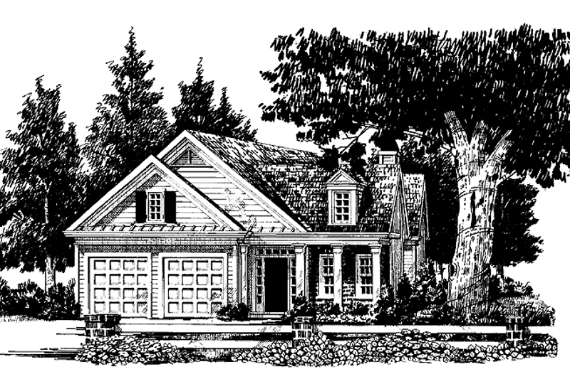 Home Plan - Exterior - Front Elevation 3 for Classical House Plan #927-172 - 2 bed, 2 bath