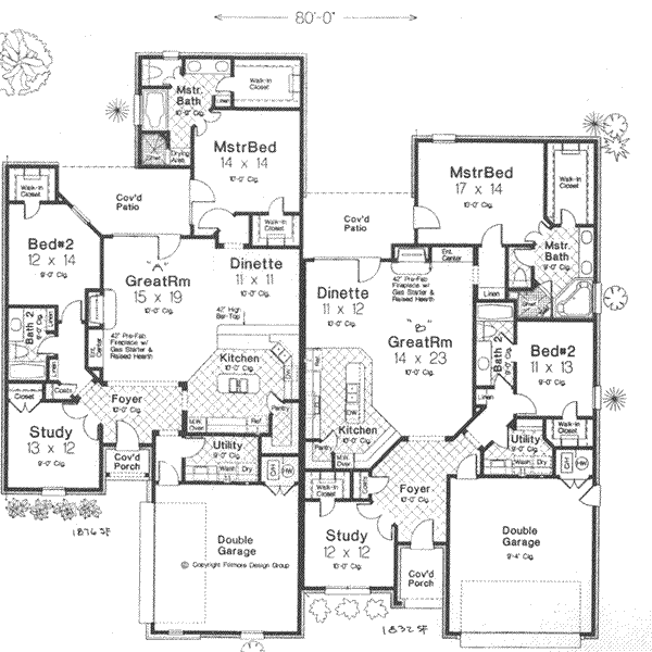 Tudor Floor Plan - Main Floor Plan #310-464