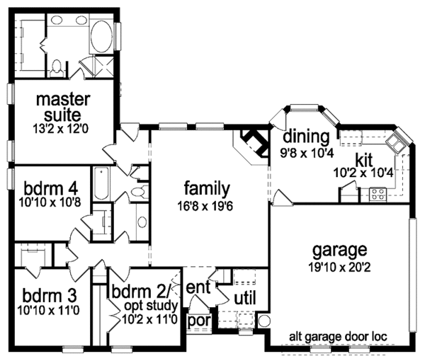 House Plan Design - Traditional Floor Plan - Main Floor Plan #84-688