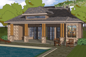 Craftsman Exterior - Front Elevation Plan #8-146