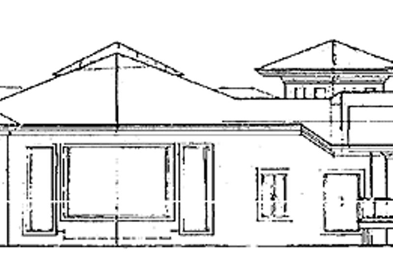 Home Plan - Exterior - Rear Elevation for Mediterranean House Plan #930-109 - 3 bed, 3.5 bath