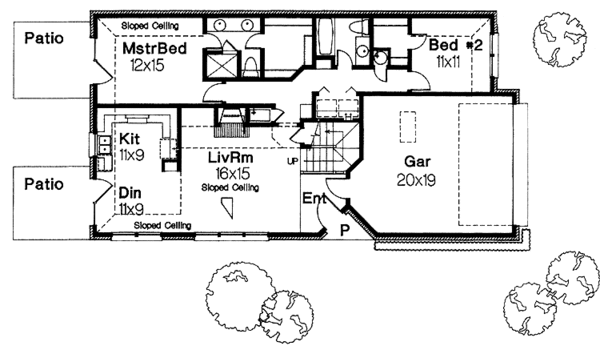 Dream House Plan - Traditional Floor Plan - Main Floor Plan #310-1085