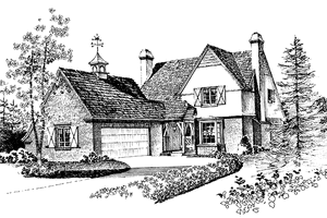 Home Plan - Exterior - Front Elevation for Country House Plan #1016-48 - 3 bed, 2.5 bath