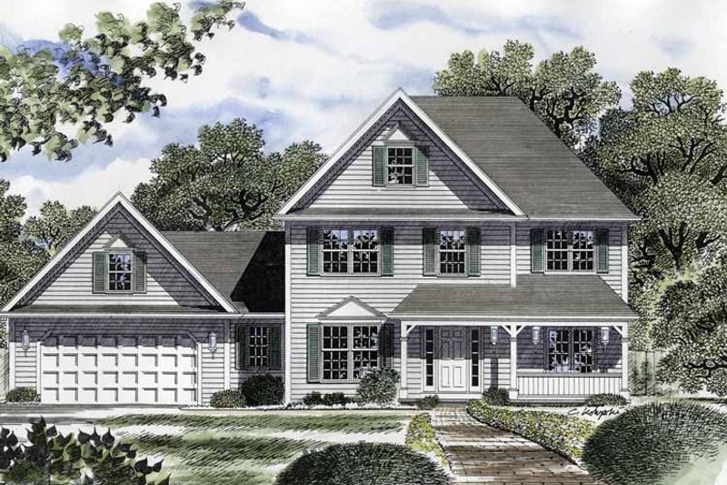 Dream House Plan - Country Exterior - Front Elevation Plan #316-211