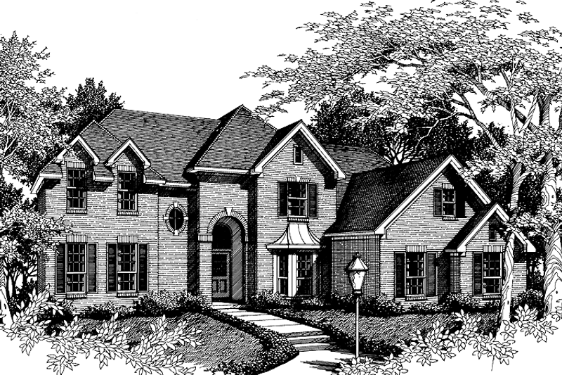 Dream House Plan - Exterior - Front Elevation 3 for Traditional House Plan #952-90 - 4 bed, 2.5 bath
