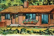 Ranch Style House Plan - 2 Beds 1 Baths 839 Sq/Ft Plan #47-1033 