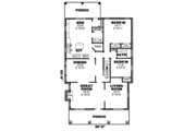 Southern Style House Plan - 2 Beds 2 Baths 2613 Sq/Ft Plan #34-174 