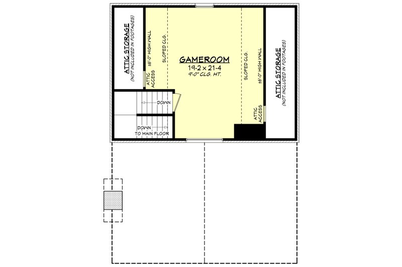 Dream House Plan - Floor Plan - Upper Floor for Traditional House Plan #430-312, 1 bath