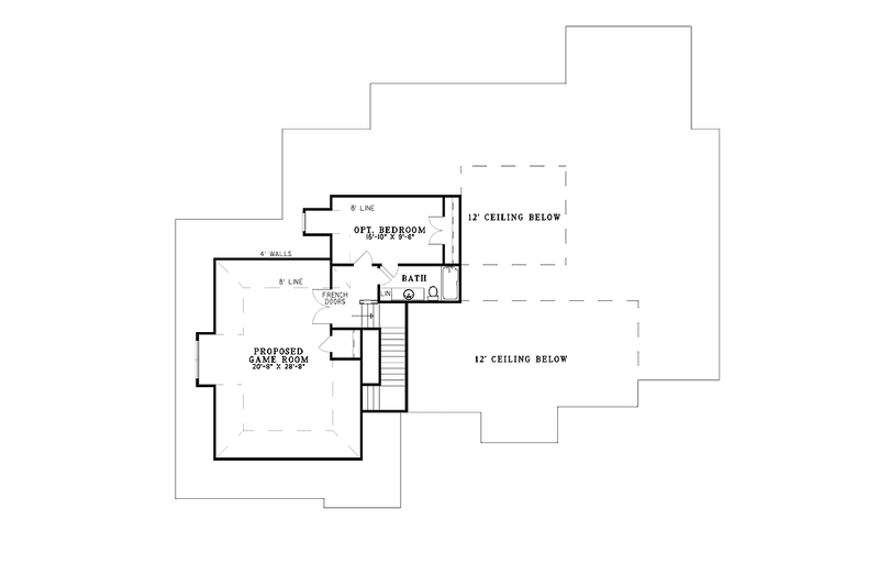 Home Plan - Floor Plan - Upper Floor for European House Plan #17-2964 - 4 bed, 3.5 bath