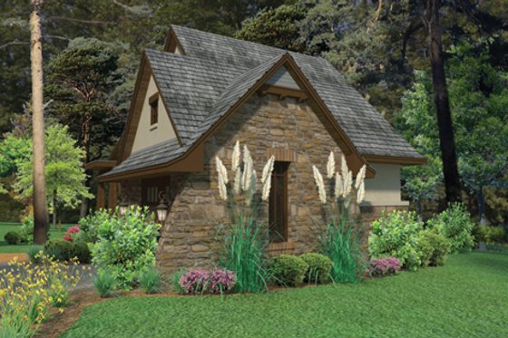 Exterior - Front Elevation 6 for Cottage House Plan #120-244 - 3 bed, 4 bath