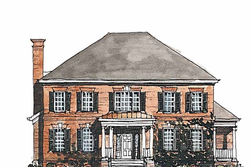 Home Plan - Classical Exterior - Front Elevation Plan #429-185