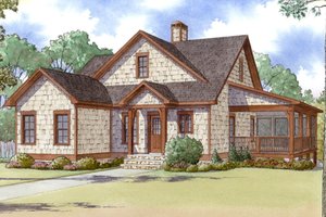 Craftsman Exterior - Front Elevation Plan #17-3370