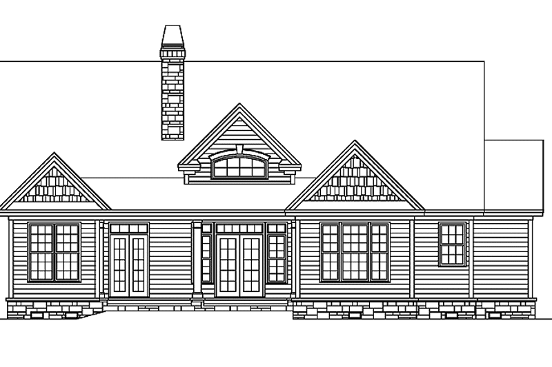 Dream House Plan - Exterior - Rear Elevation for Country House Plan #929-604 - 3 bed, 2.5 bath