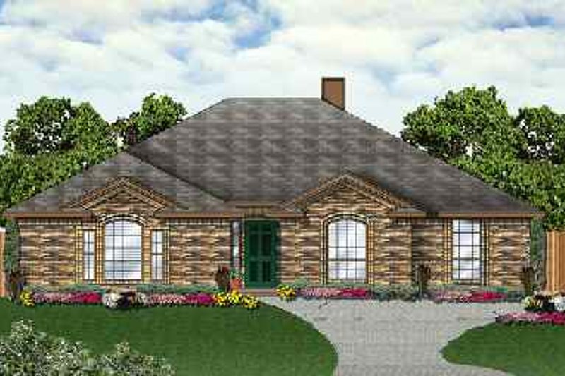 Dream House Plan - Traditional Exterior - Front Elevation Plan #84-128