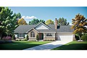 Traditional Style House Plan - 3 Beds 2 Baths 1283 Sq/Ft Plan #58-130 