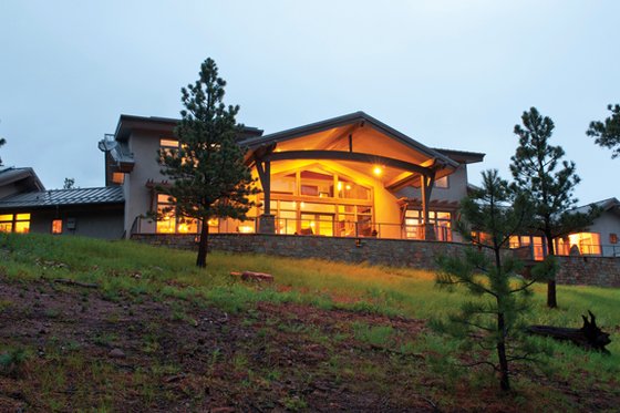 Exterior - Rear Elevation for Contemporary House Plan #1042-15 - 3 bed, 3 bath