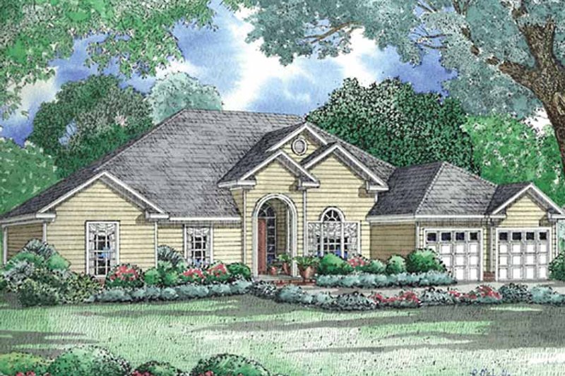Home Plan - Exterior - Front Elevation 3 for Ranch House Plan #17-3031 - 4 bed, 2.5 bath