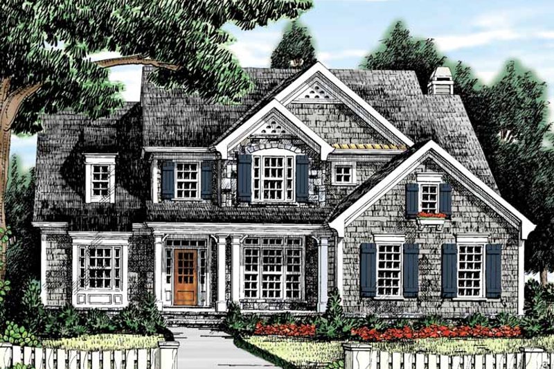 House Blueprint - Exterior - Front Elevation 4 for Traditional House Plan #927-862 - 4 bed, 3.5 bath