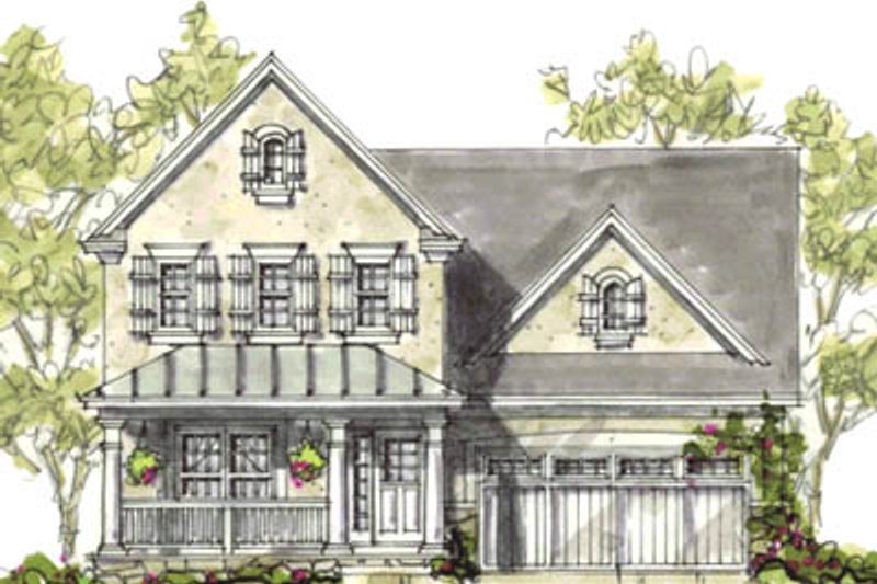 Home Plan - Farmhouse Exterior - Front Elevation Plan #20-1212
