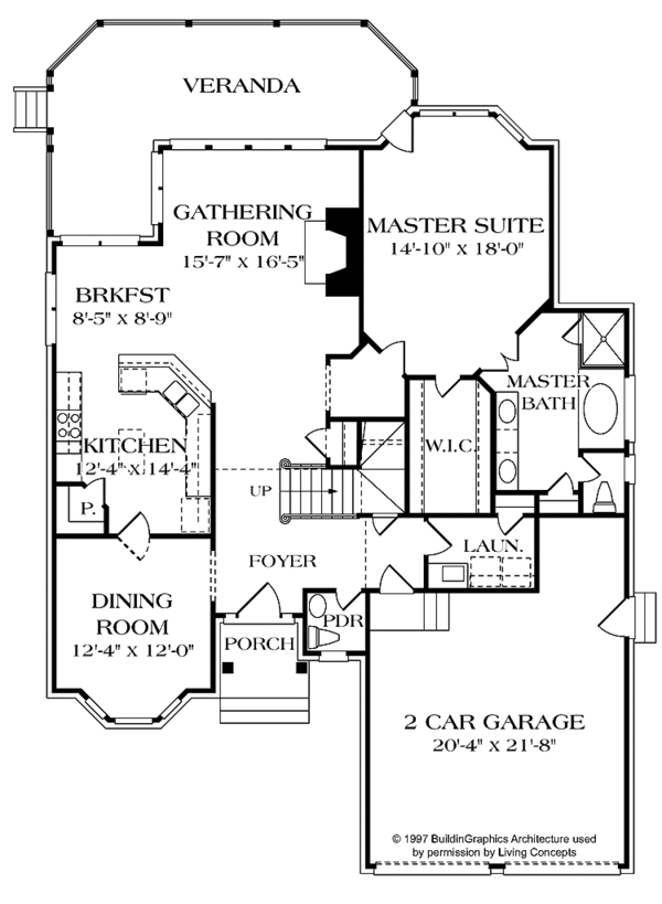 House Plan Design - European Floor Plan - Main Floor Plan #453-431