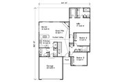 Ranch Style House Plan - 3 Beds 2.5 Baths 1650 Sq/Ft Plan #22-579 