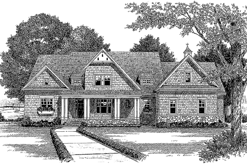 Dream House Plan - Exterior - Front Elevation 3 for Craftsman House Plan #453-426 - 4 bed, 4 bath