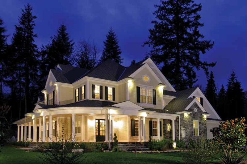 Dream House Plan - Exterior - Front Elevation 5 for Country House Plan #132-352 - 4 bed, 4.5 bath